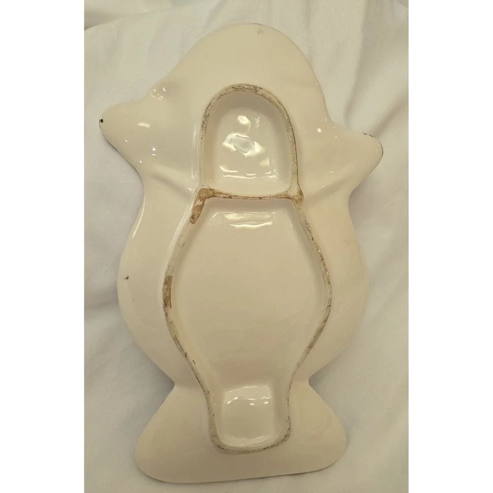 Vintage Santa Ceramic Tray Treat/Candy Dish/Kitchen‎ Spoon Rest Good Used Cond